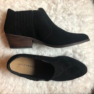 NIB Lucky Brand Folley Suede Bootie sz 11
